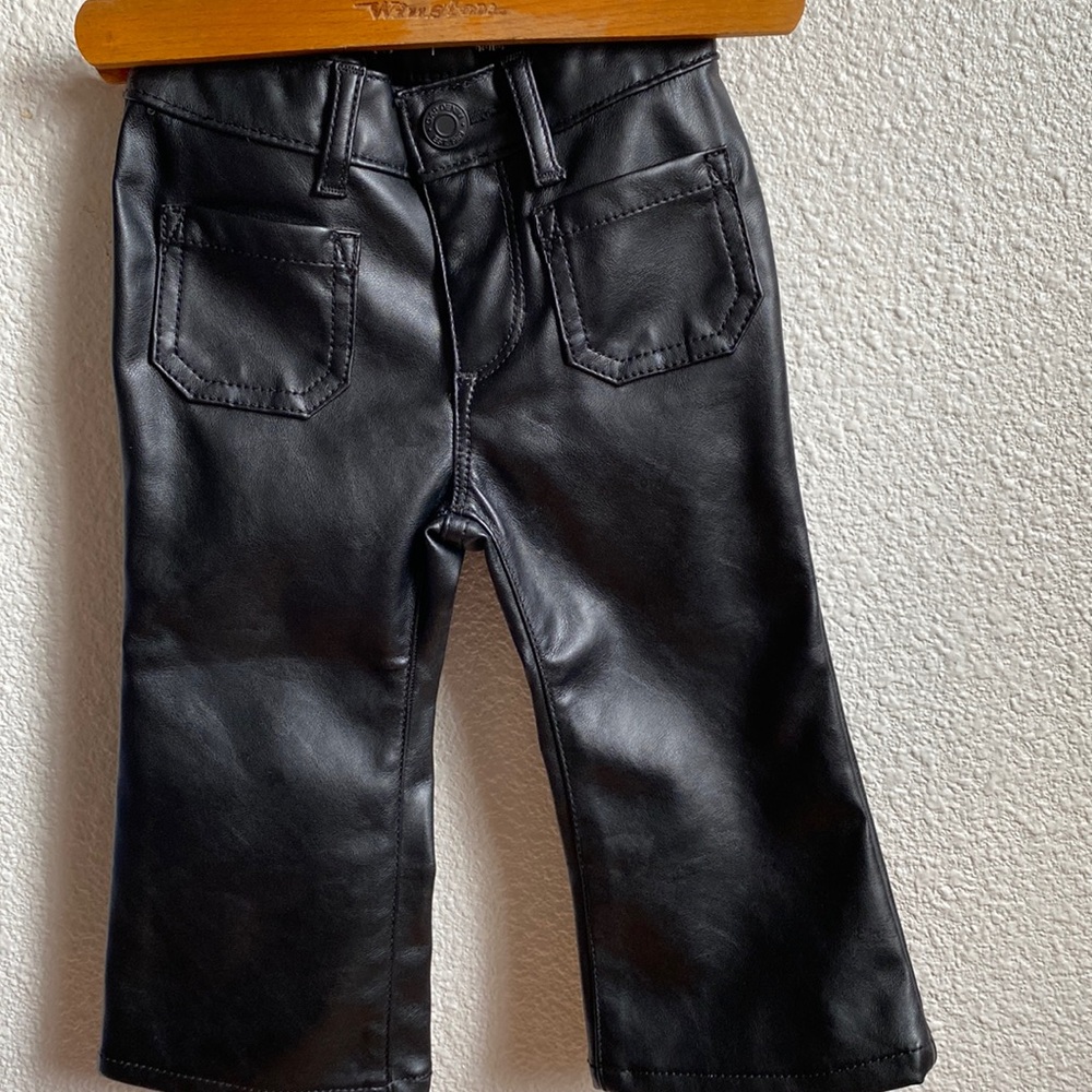 Baby Gap faux leather flare pants 12-18months